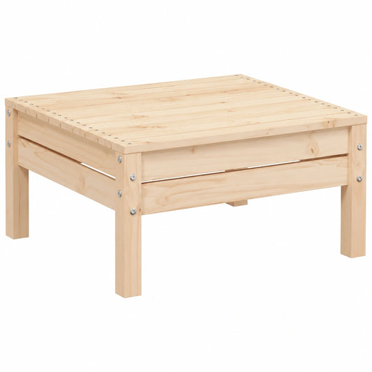 Holz-Gartenhocker Kiefer, wetterfeste Sitzbank 64x64x29 cm