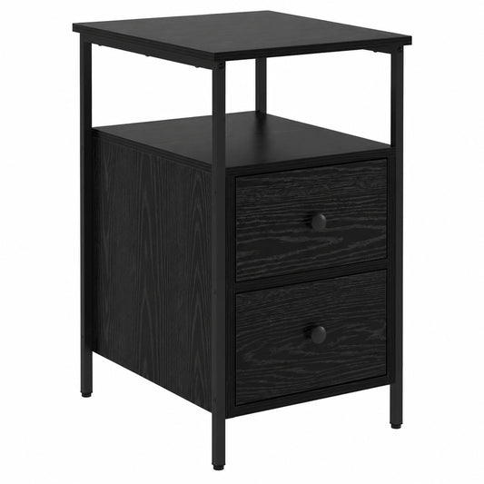 Schlafzimmer Nachttisch aus Holz mit Schublade und Regal, elegantes Design für praktische Aufbewahrung