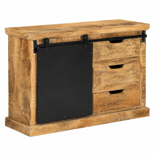 Massivholz-Sideboard mit großzügigem Stauraum, robuster Bauweise, 80 x 30 x 55 cm
